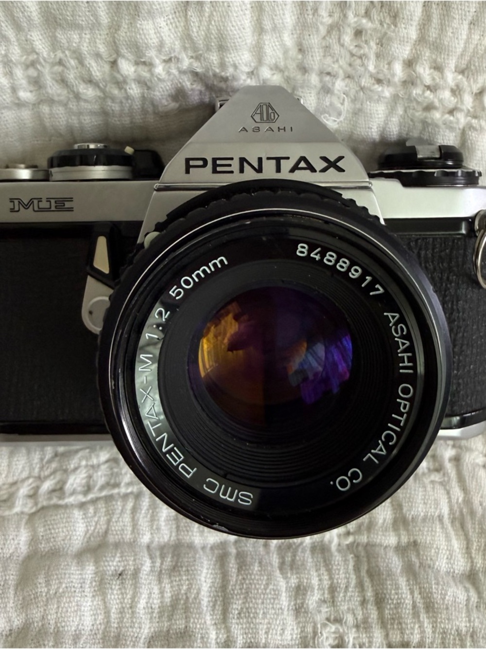 Vintage PENTAX ME ASAHI Camera SLR Film Comes W/ SMC
Pentax-M 1:2 50mm lens